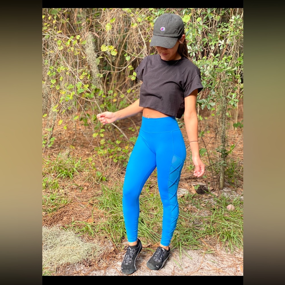 BuffBunny Electric Blue High-Waist Leggings